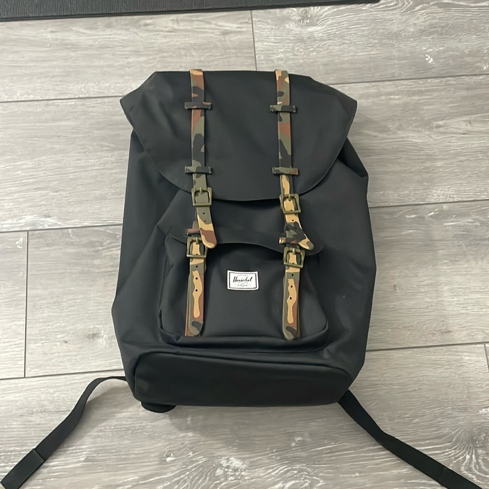 Herschel Supply Co, backpack, black, camo